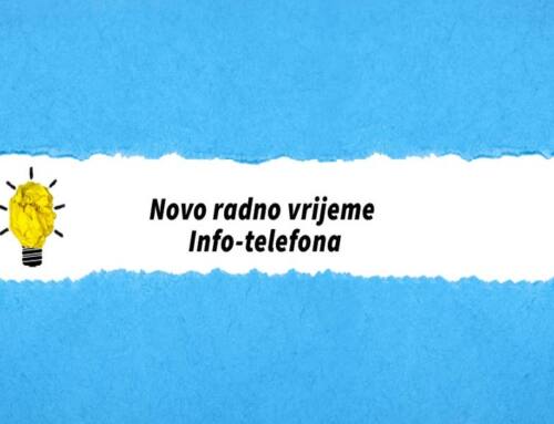 VAŽNO! Novo radno vrijeme Info-telefona Povjerenika za informiranje
